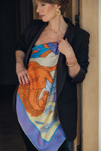 Load image into Gallery viewer, “ETERNAL SUMMER” SCARF in silk + 1 color
