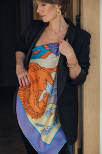“ETERNAL SUMMER” SCARF in silk + 1 color
