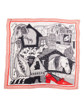 Load image into Gallery viewer, "UNIVERSE" scarf, 120x120 cm, 80% modal x 20% silk
