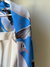 Load image into Gallery viewer, "SEAGULLS" scarf, 120x120 cm, 80% modal x 20% silk
