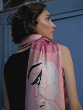 Load image into Gallery viewer, “Namibia” scarf, 90x90 cm, 100% twill silk
