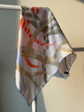 Load image into Gallery viewer, &quot;TREE OF LIFE&quot; scarf in silk, hand rolled + 1 color
