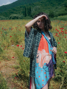 "NAMIBIA" scarf in silk + 3 colors