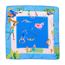 Load image into Gallery viewer, &quot;THE POOL&quot; SCARF in silk + 1 color

