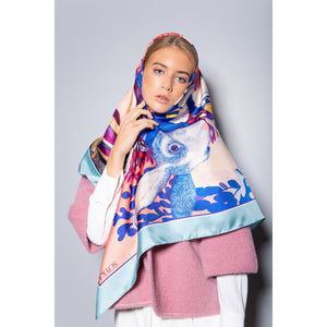 "ALICE" scarf in silk + 4 colors