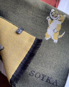 “KITTEN” scarf in wool/cotton + 1 color