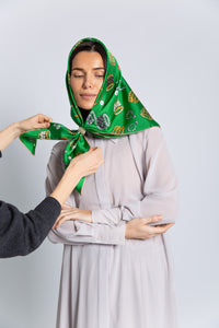 "TRESOR" scarf in silk