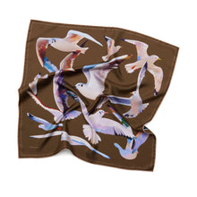 Load image into Gallery viewer, &quot;SEAGULLS&quot; scarf in silk + 4 colors
